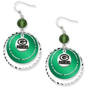 Green Bay Packers LogoArt Game Day Earrings
